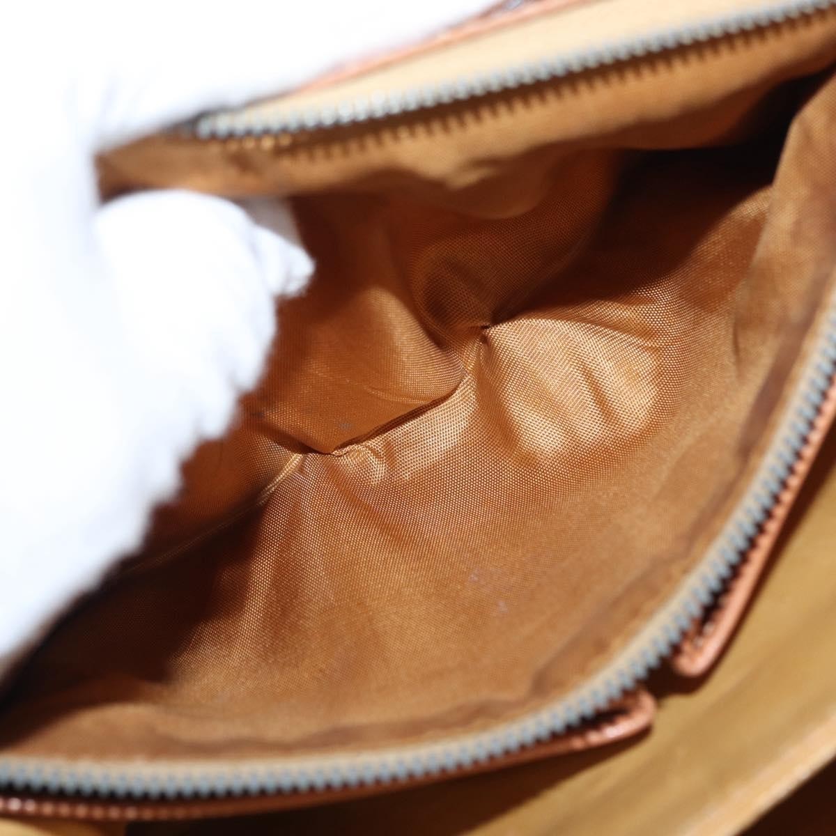 Celine Vintage Macadam Canvas Brown Canvas Shoulder Bag Bag (Pre-Owned)