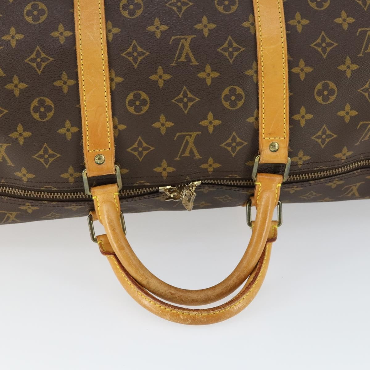 Louis Vuitton Keepall Monogram Canvas Brown Canvas Travel Bag Bag (Pre-Owned)