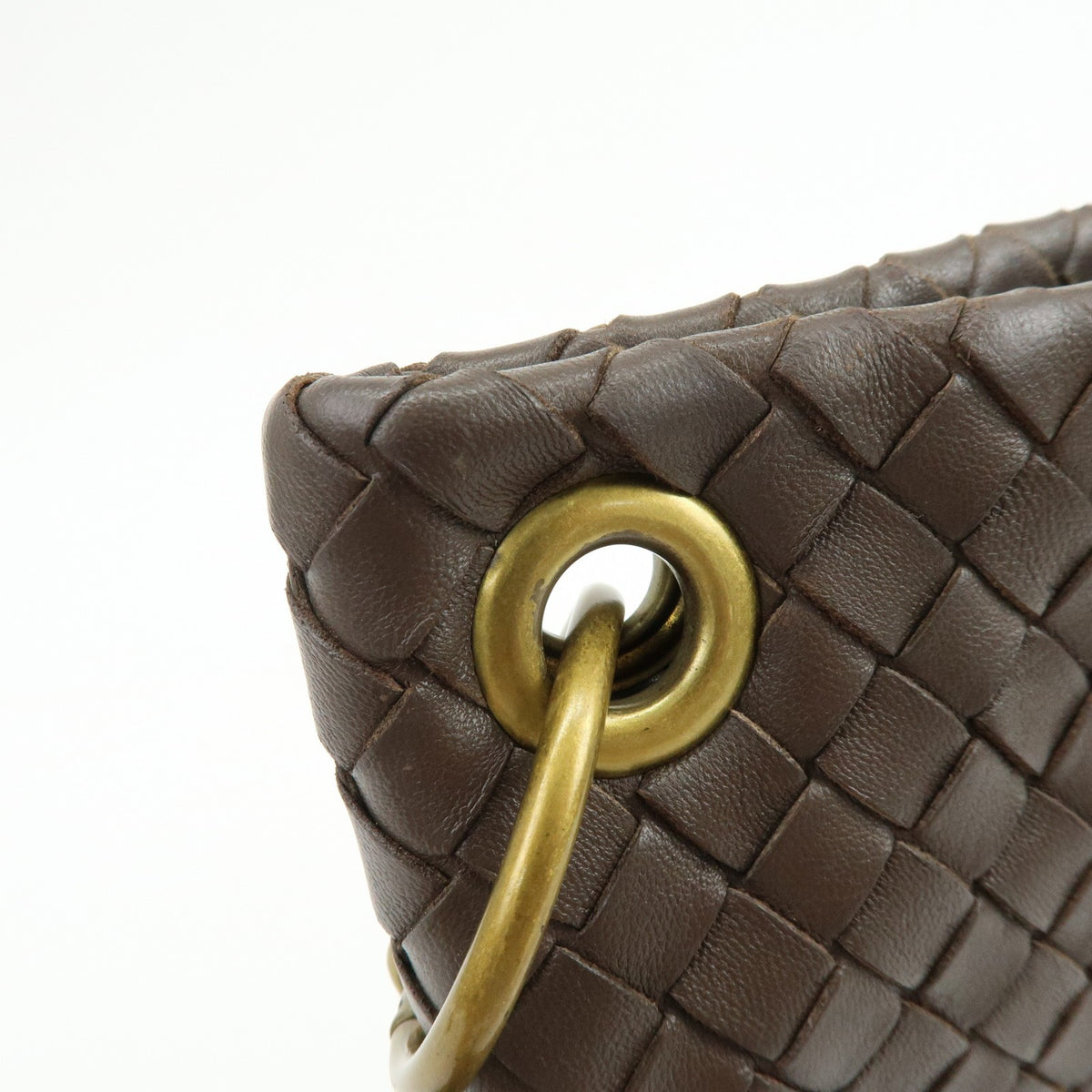 Bottega Veneta Shoulder Intrecciato Nappa Brown Leather Shoulder Bag Bag (Pre-Owned)
