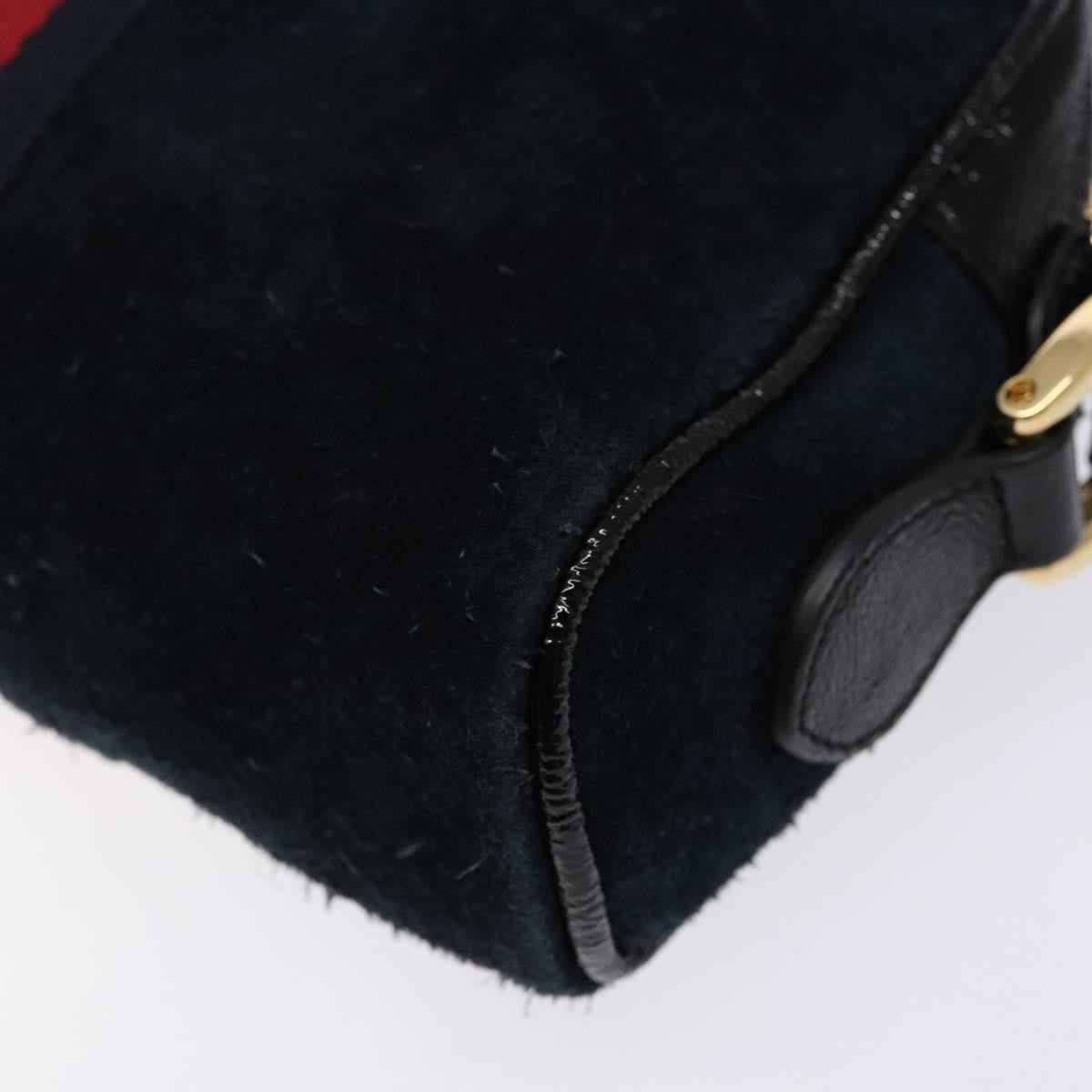 Gucci Ophidia Suede Navy Suede Shoulder Bag Bag (Pre-Owned)