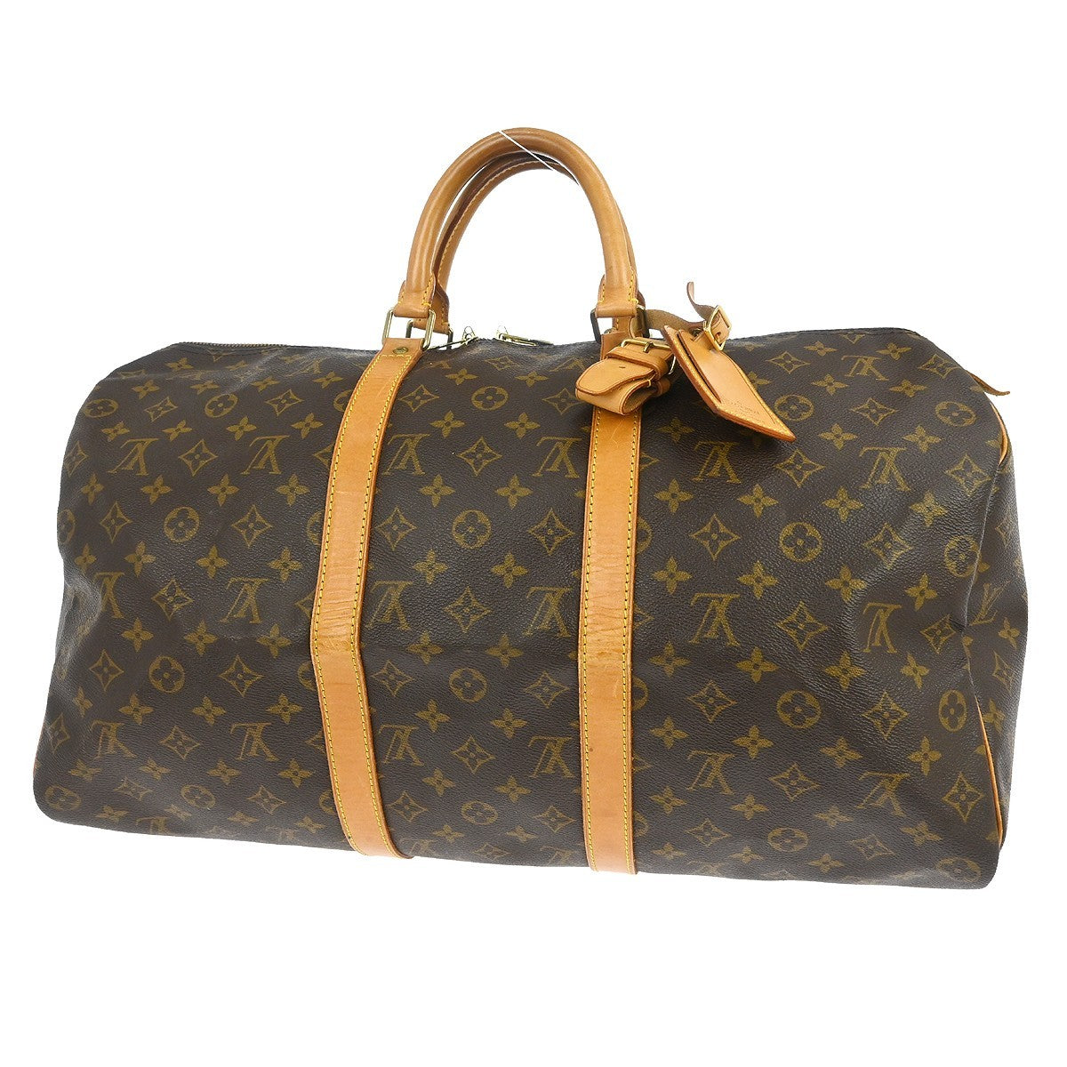 Louis Vuitton Keepall Monogram Brown Canvas Travel Bag Bag (Pre-Owned)