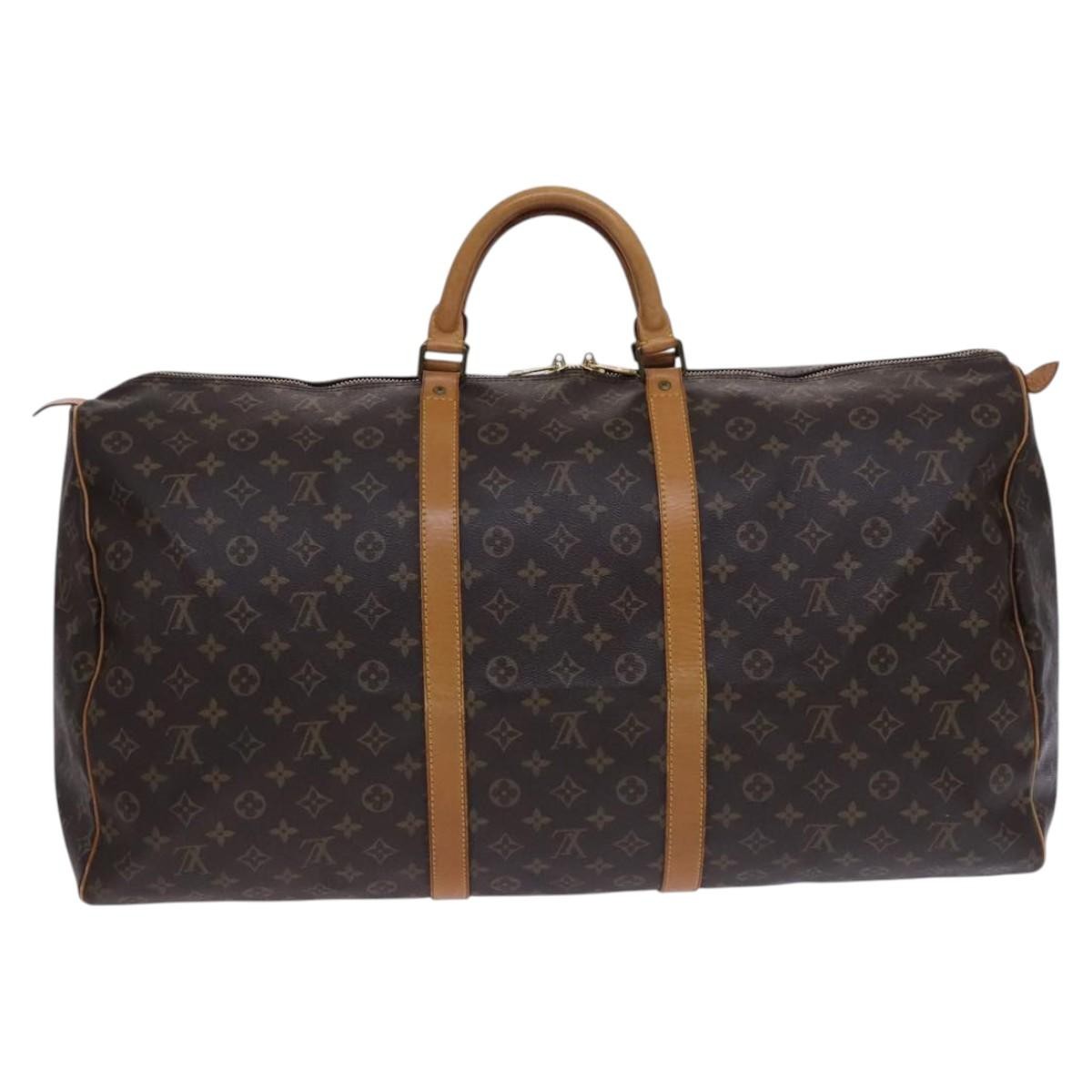 Louis Vuitton Keepall Monogram Canvas Brown Canvas Travel Bag Bag (Pre-Owned)