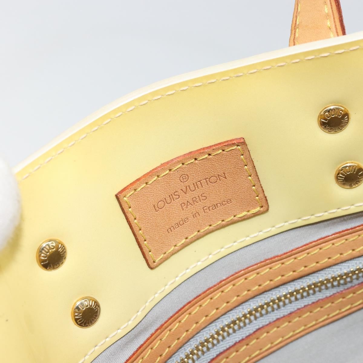 Louis Vuitton Reade Monogram Vernis Yellow Patent_Leather Handbag (Pre-Owned)