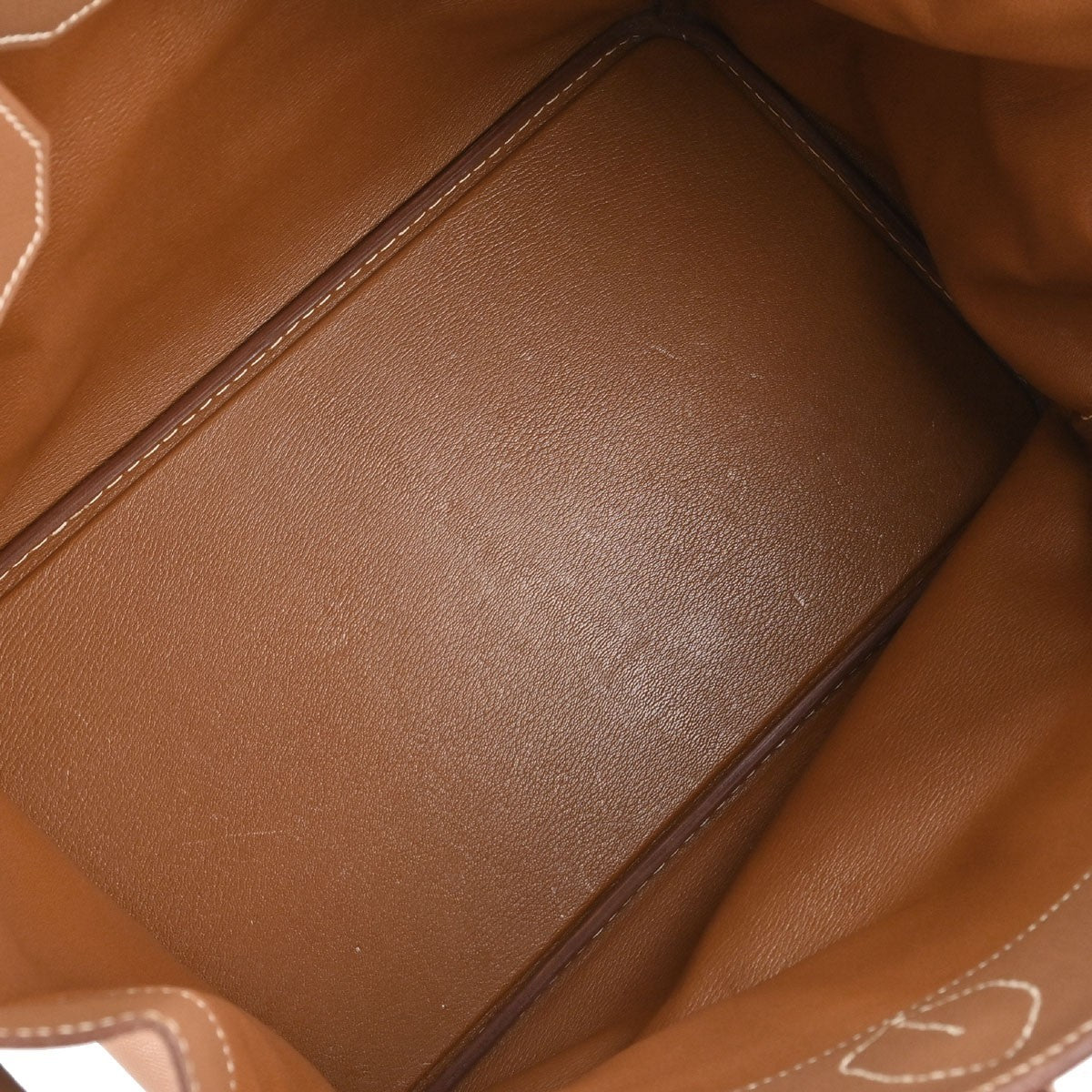Hermes Birkin Brown Courchevel With Gold Hardware Brown Leather Handbag (Pre-Owned)