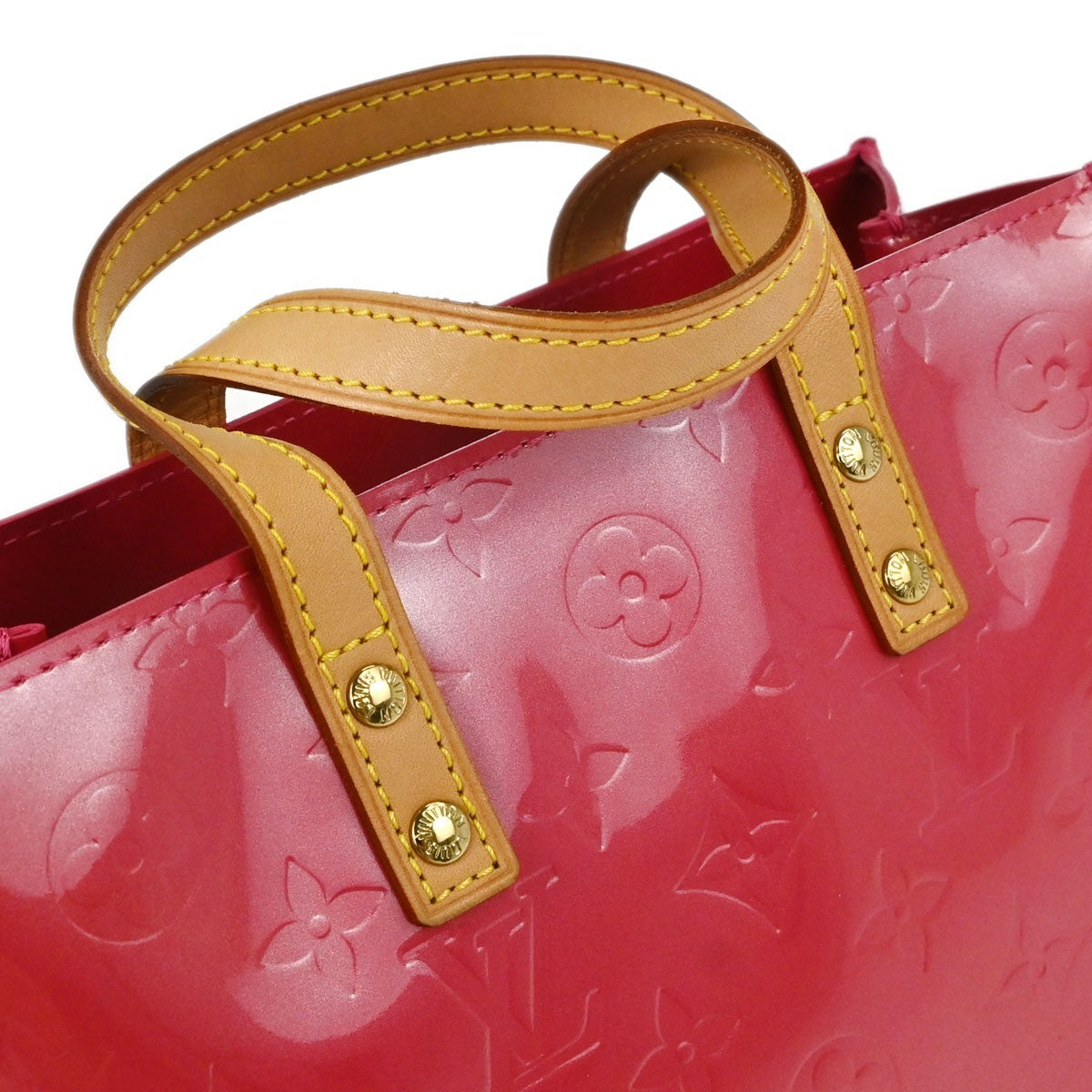Louis Vuitton Reade Monogram Vernis Pink Patent_Leather Handbag (Pre-Owned)