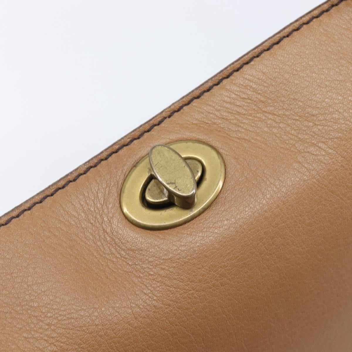 Miu Miu Beau Top Handle Leather Brown Leather Handbag (Pre-Owned)