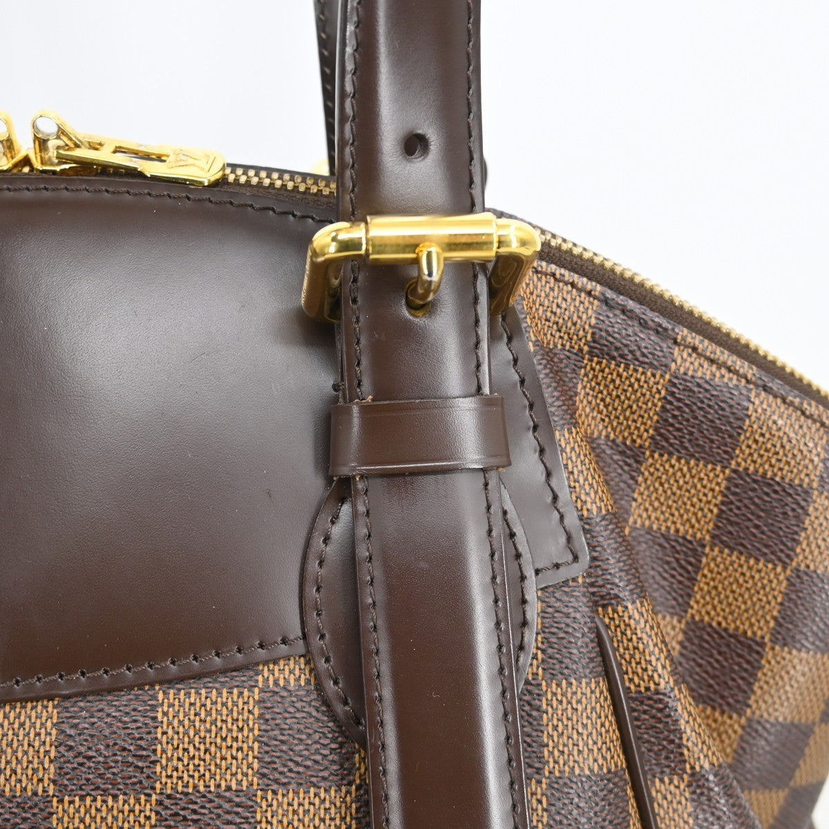 Louis Vuitton Verona Damier Ebene Brown Canvas Tote Bag Bag (Pre-Owned)