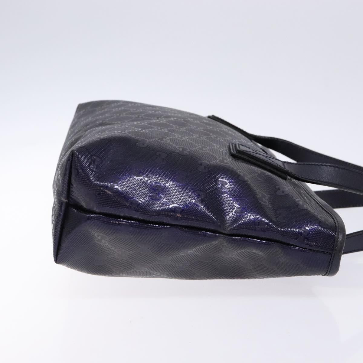 Gucci Plus Tote Gg Imprime Navy Canvas Tote Bag Bag (Pre-Owned)