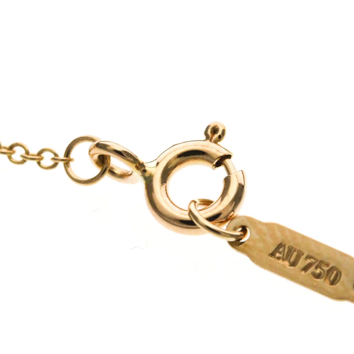 Tiffany & Co. Heart Key Pendant 18K Rose Gold With Diamonds Gold Pink_Gold Necklace Jewelry (Pre-Owned)