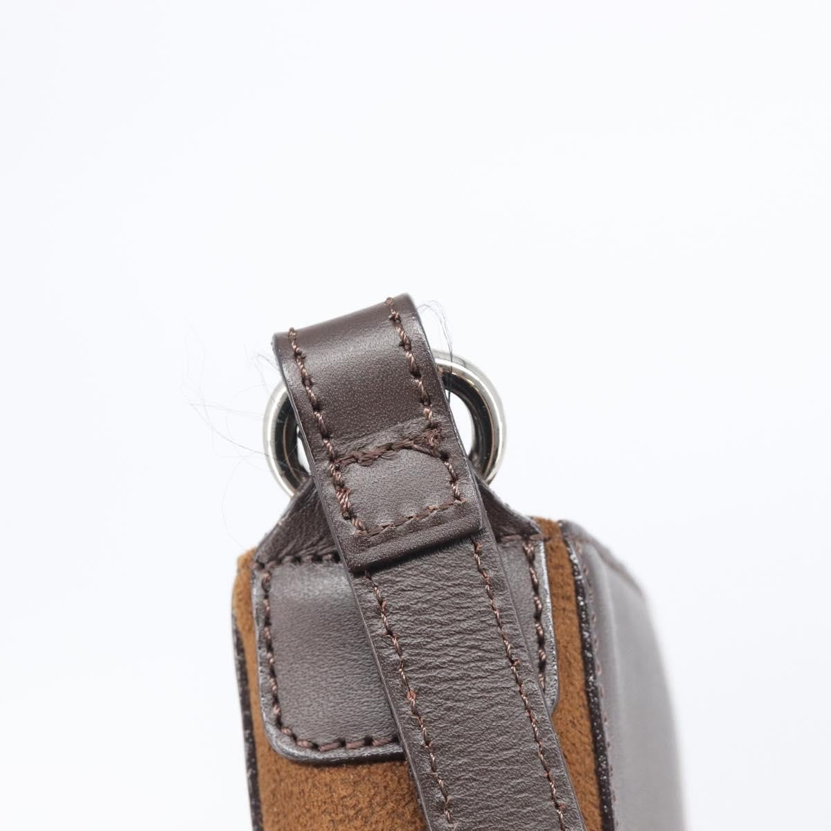 Burberry Shoulder Leather Brown Leather Shoulder Bag Bag (Pre-Owned)