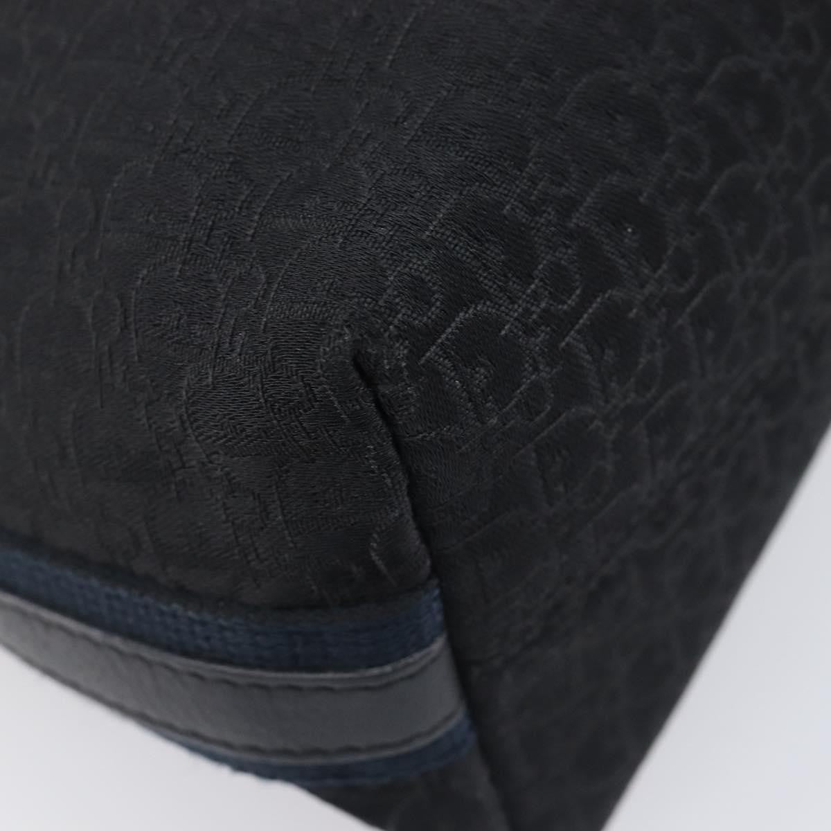 Christian Dior Vintage Street Chic Messenger Diorissimo Canvas And Leather Black Canvas Handbag (Pre-Owned)