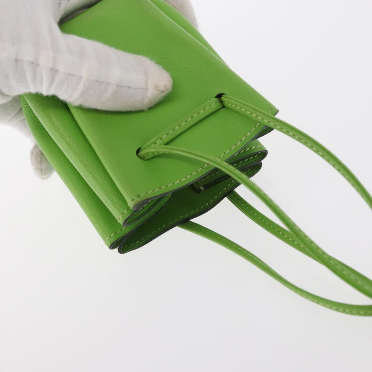 Hermes Vespa Leather Green Leather Clutche & Pouche Bag (Pre-Owned)