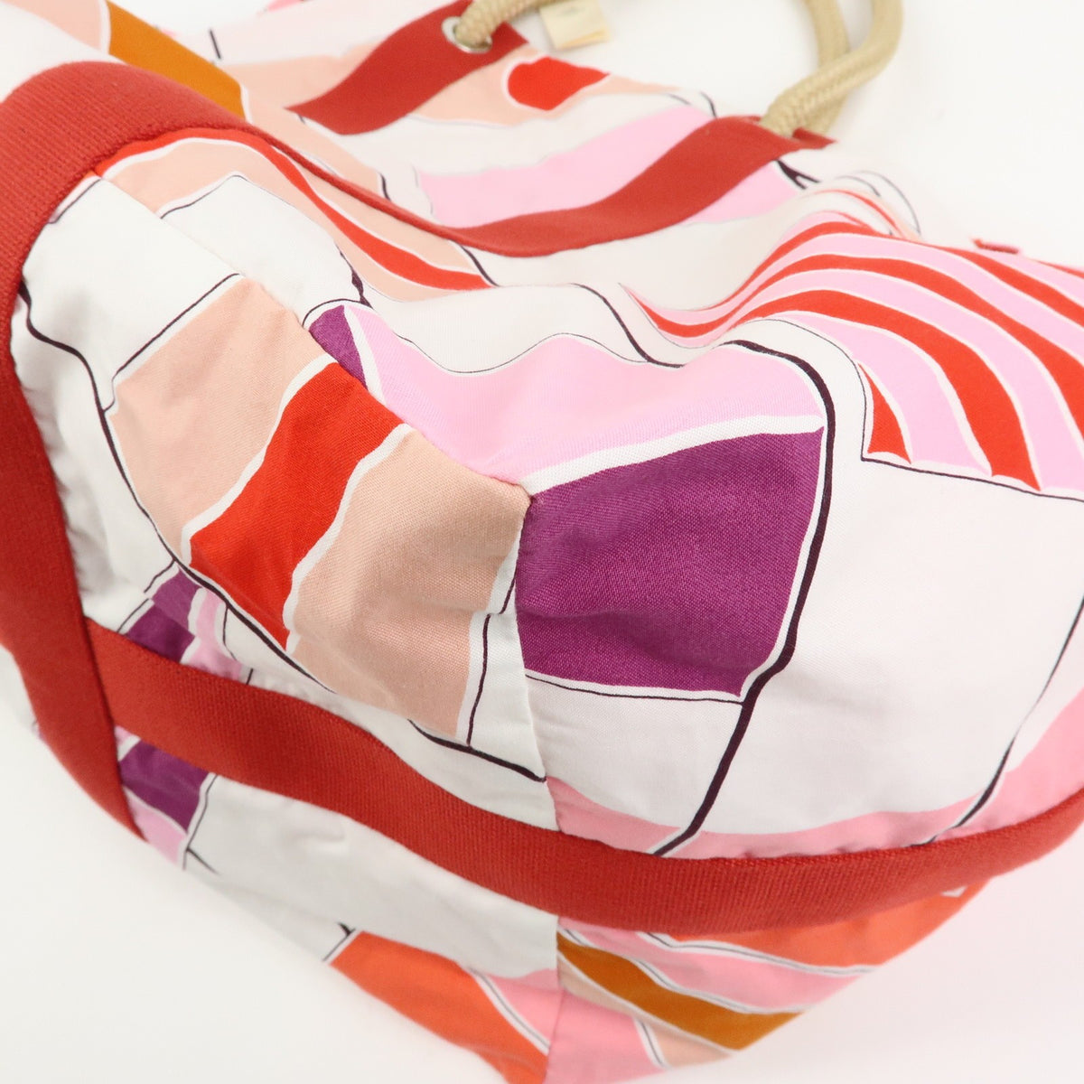 Hermes Drapeaux Au Vent Printed Canvas Multicolour Canvas Handbag (Pre-Owned)