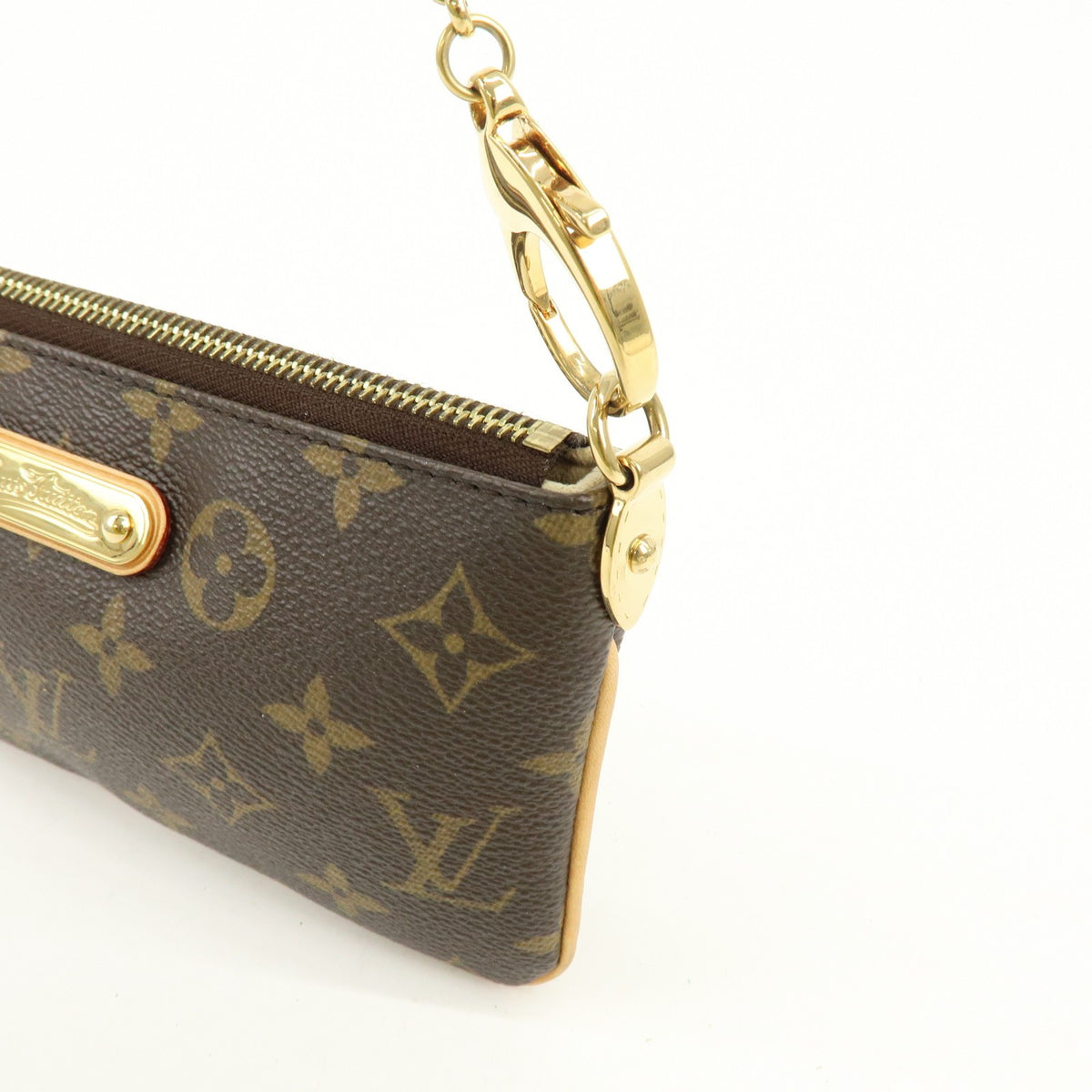 Louis Vuitton Milla Pochette Monogram Canvas Brown Canvas Clutche & Pouche Bag (Pre-Owned)