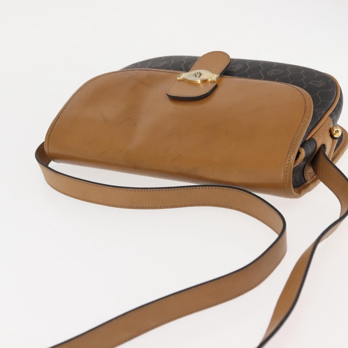 Christian Dior Vintage Honeycomb Canvas And Leather Brown Canvas Shoulder Bag Bag (Pre-Owned)
