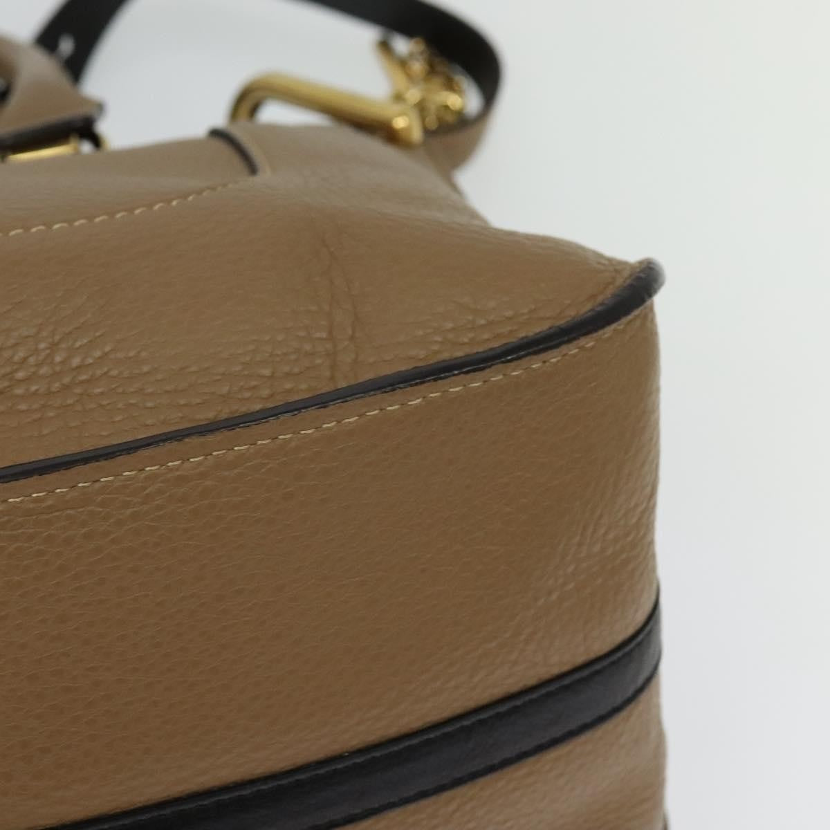 Chloe Hailey Leather Beige Leather Bag (Pre-Owned)
