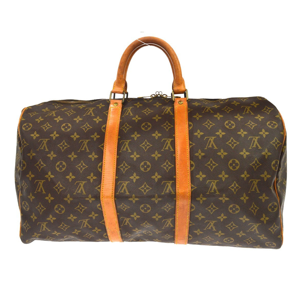 Louis Vuitton Keepall Monogram Canvas Brown Canvas Travel Bag Bag (Pre-Owned)