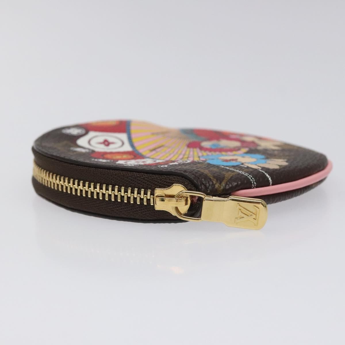 Louis Vuitton Round Coin Purse Limited Edition Vivienne Xmas Monogram Canvas Multicolour Canvas Wallets Accessory (Pre-Owned)