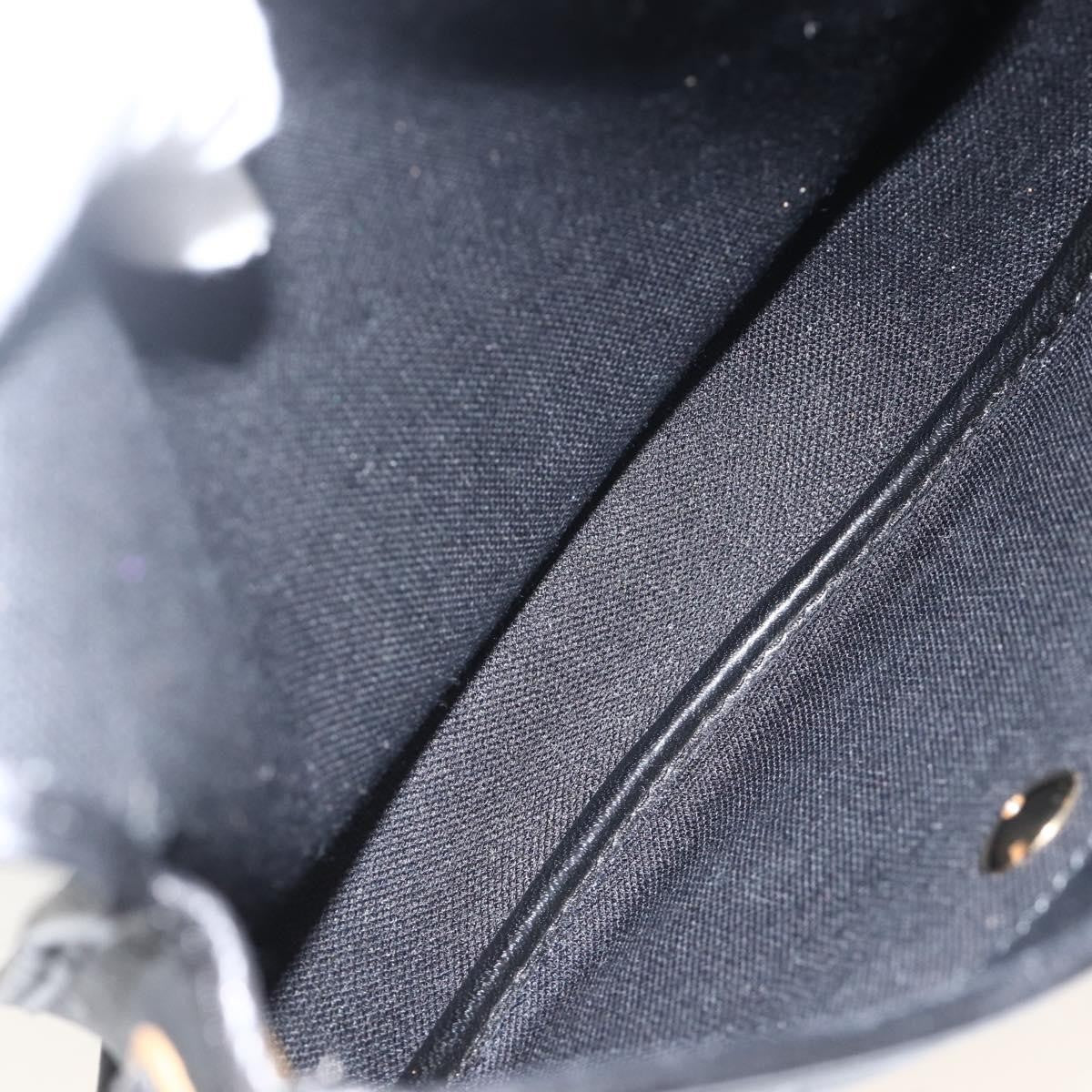 Christian Dior Vintage Honeycomb Flap Coated Canvas Black Canvas Shoulder Bag Bag (Pre-Owned)