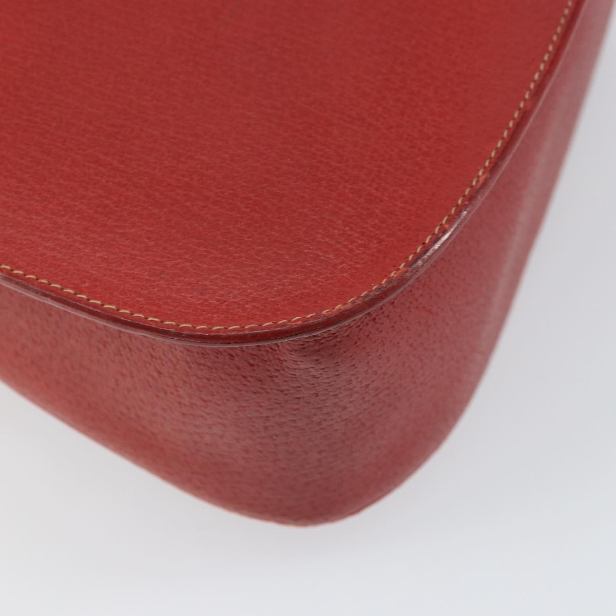 Gucci Vintage Leather Red Leather Shoulder Bag Bag (Pre-Owned)