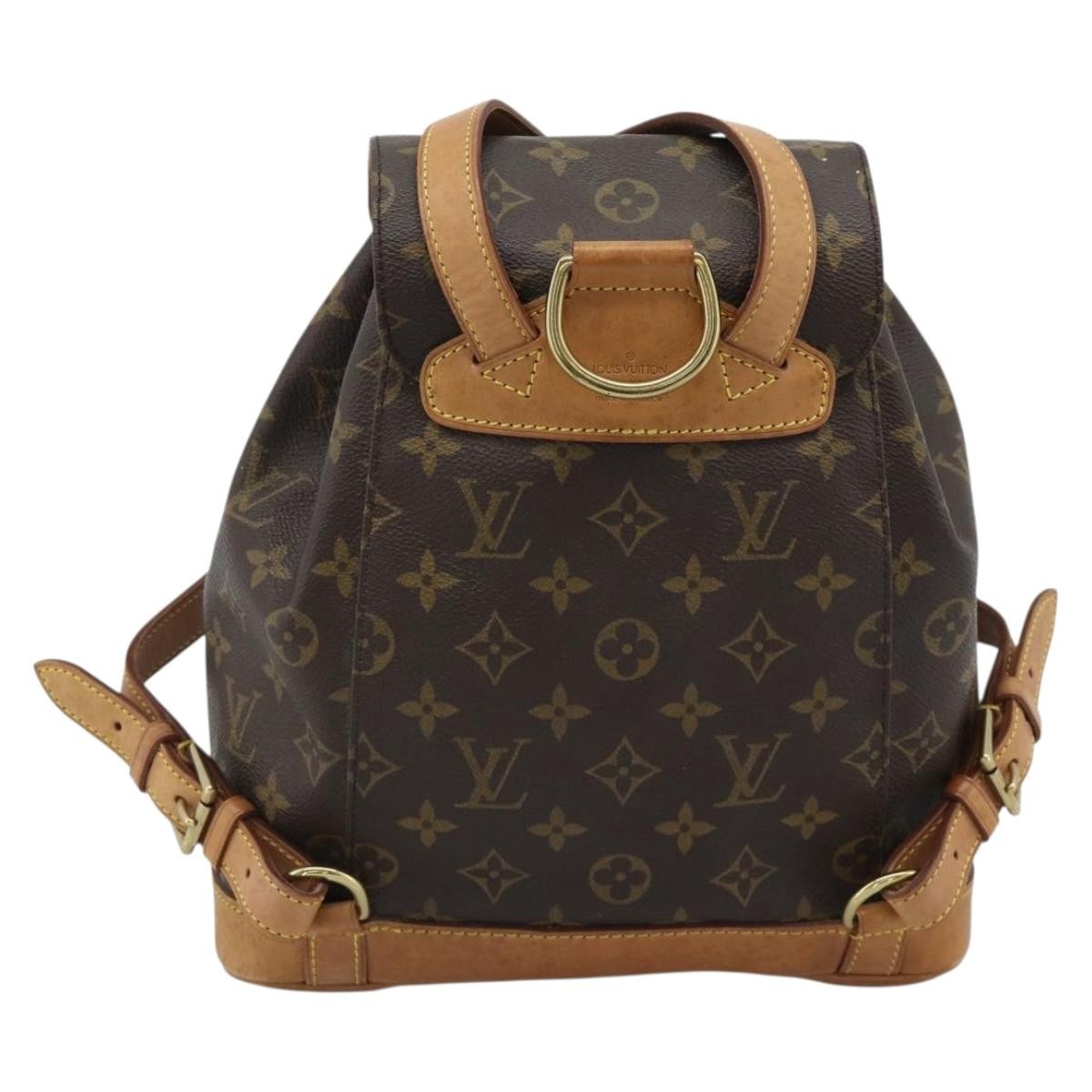 Louis Vuitton Vintage Montsouris Monogram Canvas Brown Canvas Backpack Bag (Pre-Owned)