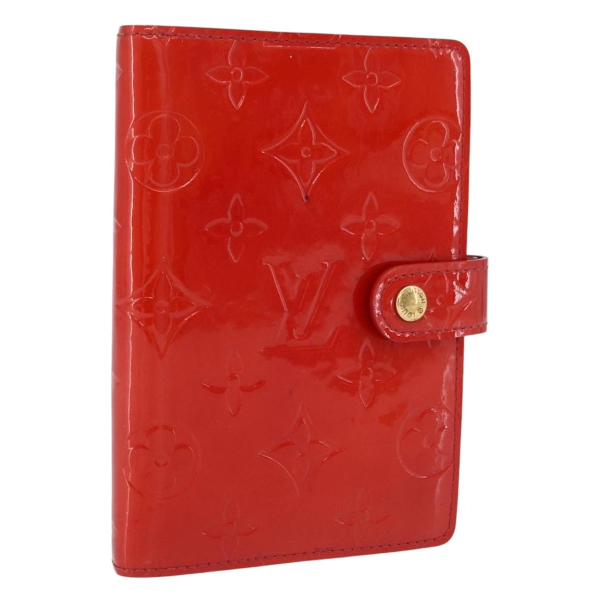 Louis Vuitton Agenda Cover Patent Red Patent_Leather Clutche & Pouche Bag (Pre-Owned)