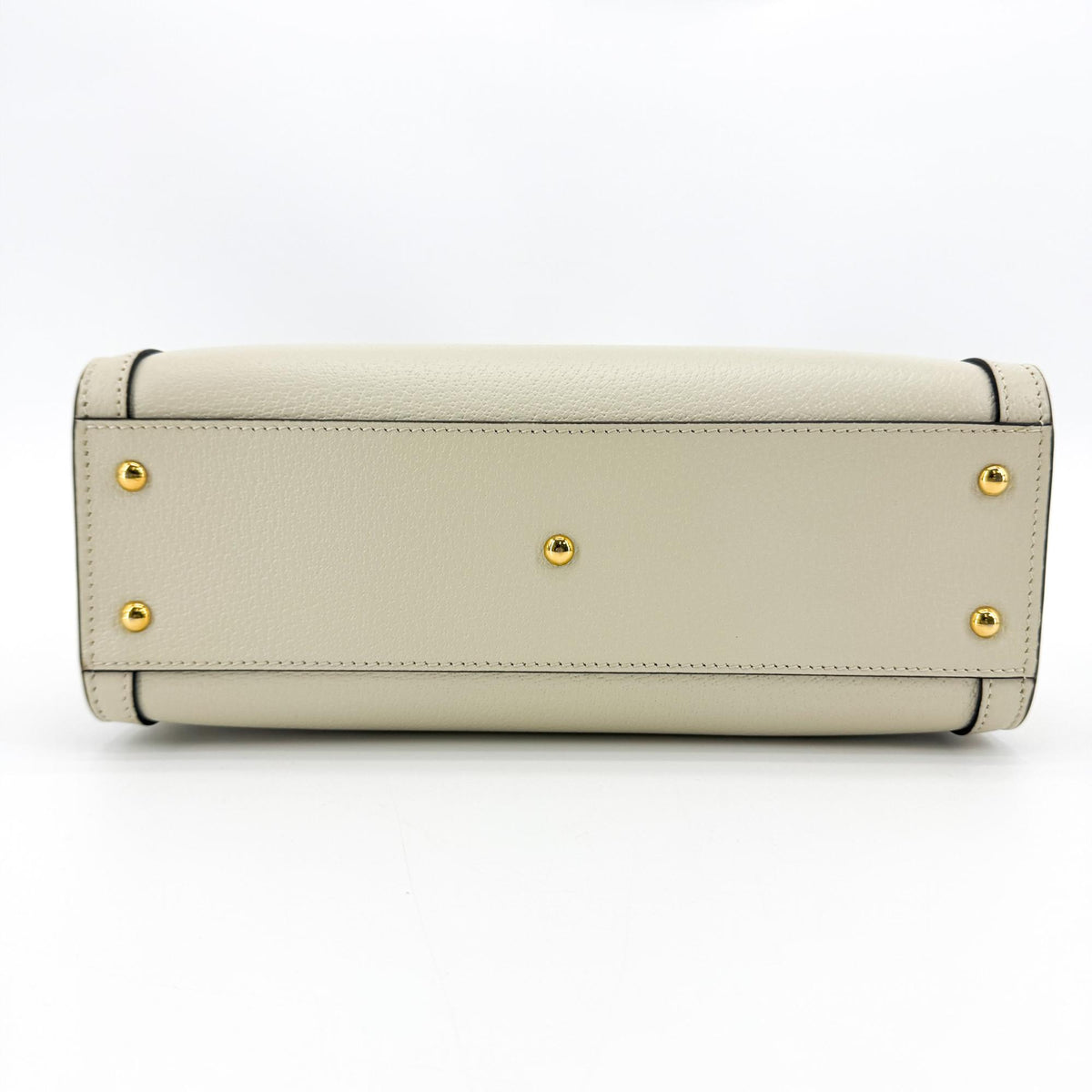 Gucci Diana Nm Bamboo Handle Leather White Leather Tote Bag Bag (Pre-Owned)
