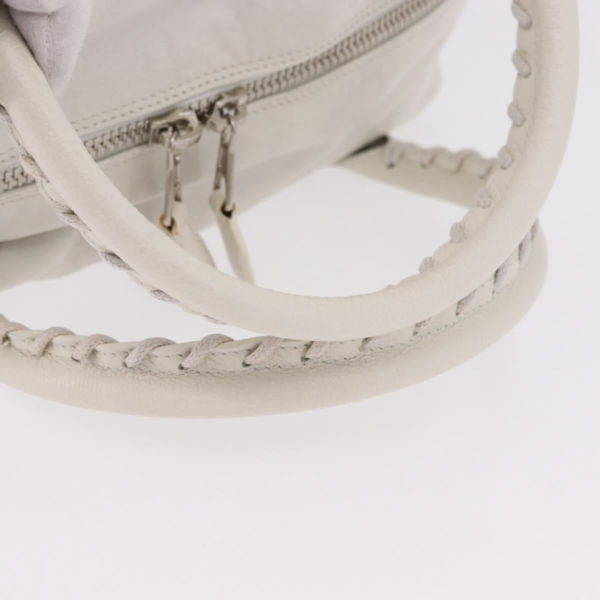 Balenciaga Matelasse Leather White Leather Handbag (Pre-Owned)