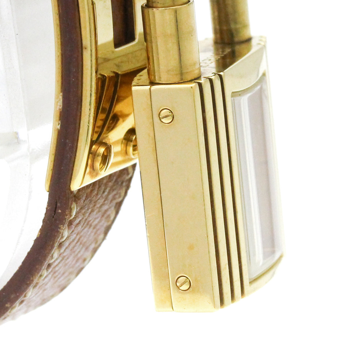 Hermes Kelly Quartz Plated Metal And Leather Watch (Pre-Owned)