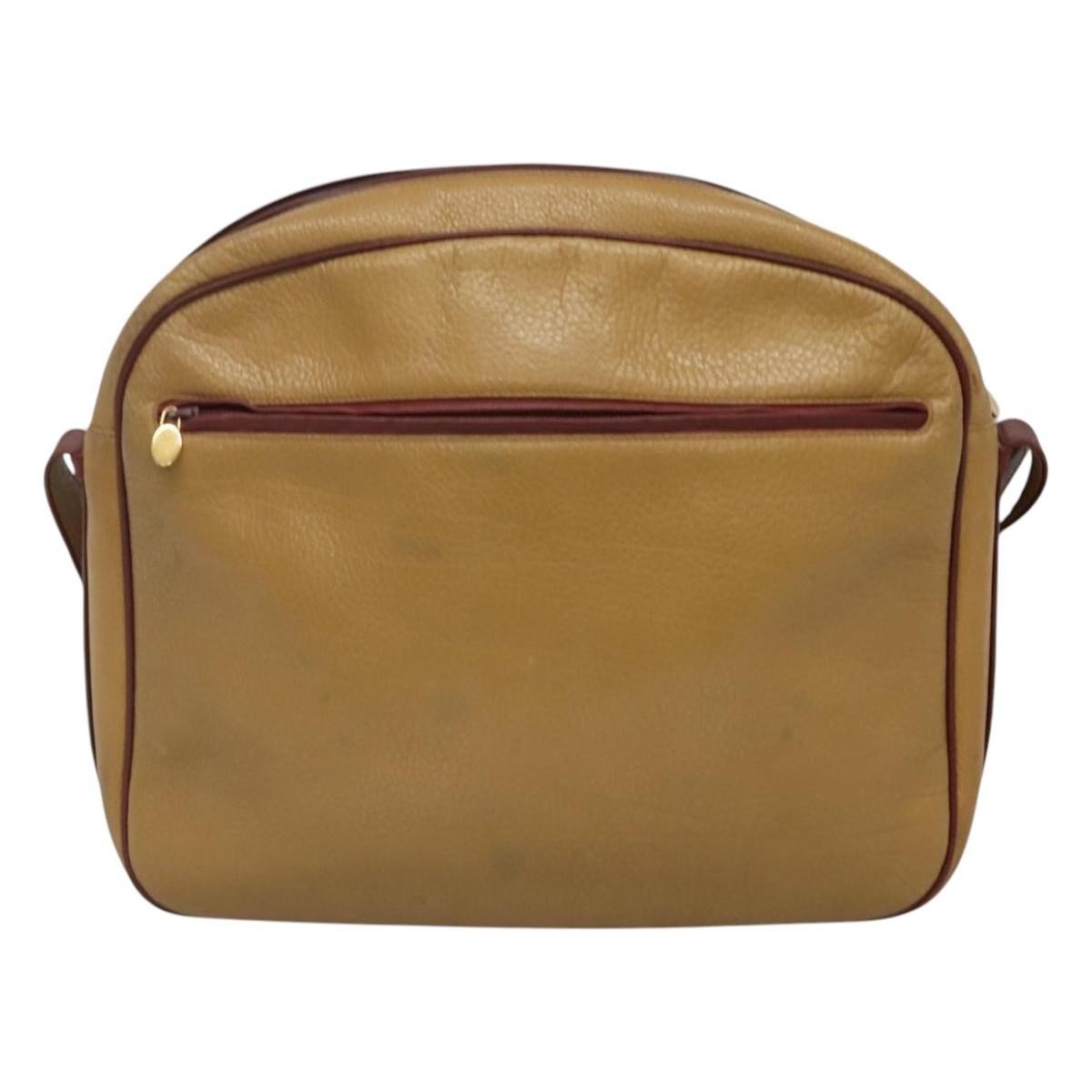 Cartier Tasseled Must De Cartier Leather Beige Leather Shoulder Bag Bag (Pre-Owned)