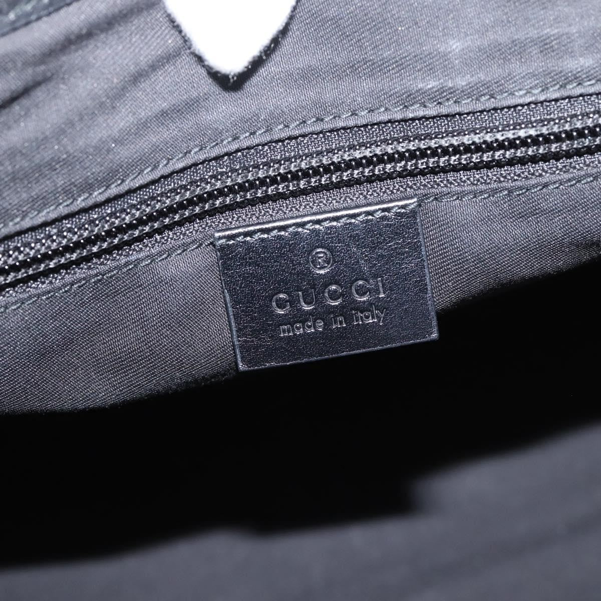 Gucci Bright Diamante Leather Black Leather Tote Bag Bag (Pre-Owned)