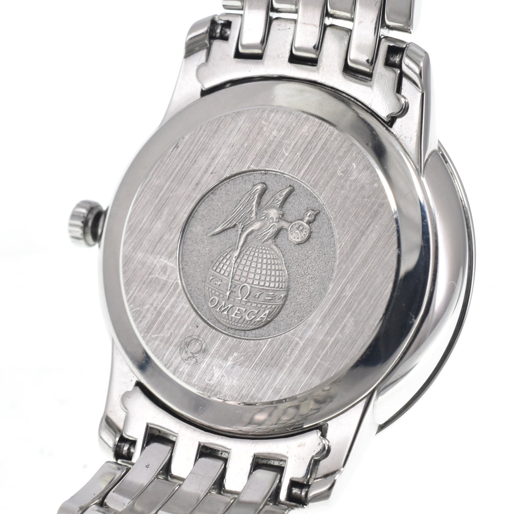 Omega De Ville Prestige Quartz Stainless Steel And Rose Gold With Diamond Markers Watch (Pre-Owned)