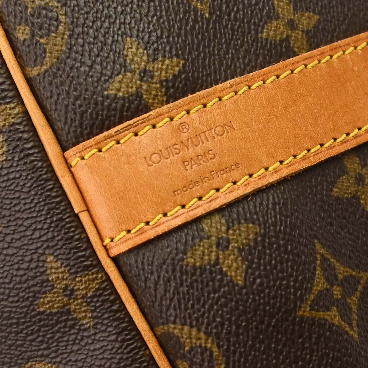 Louis Vuitton Keepall Bandouliere Monogram Canvas Brown Canvas Travel Bag Bag (Pre-Owned)
