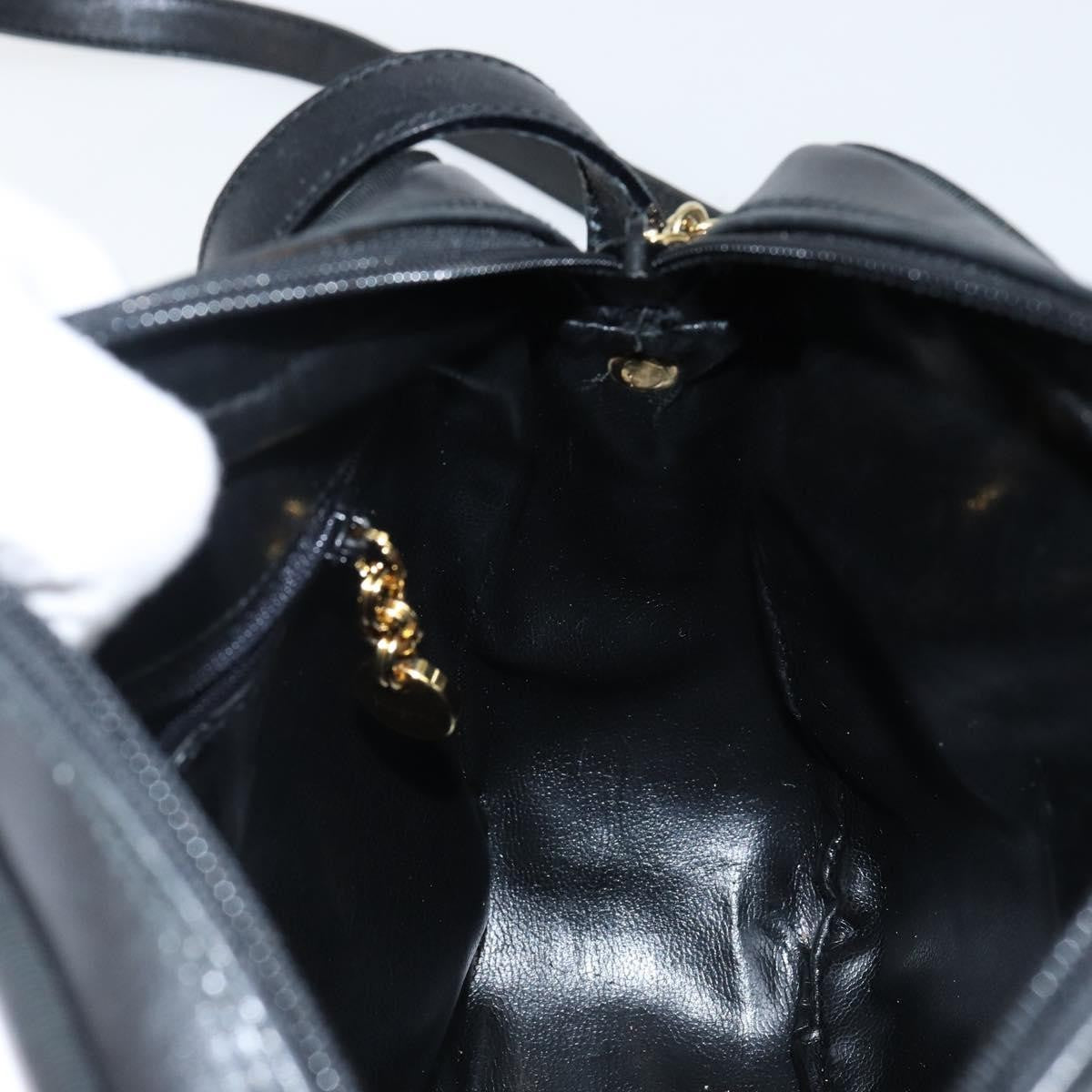 Salvatore Ferragamo Vala Leather Black Leather Shoulder Bag Bag (Pre-Owned)