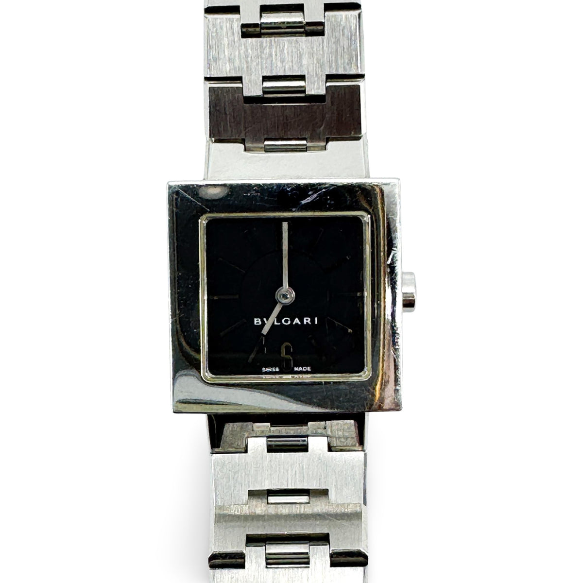 Bvlgari Quadrato Quartz Stainless Steel Watch (Pre-Owned)