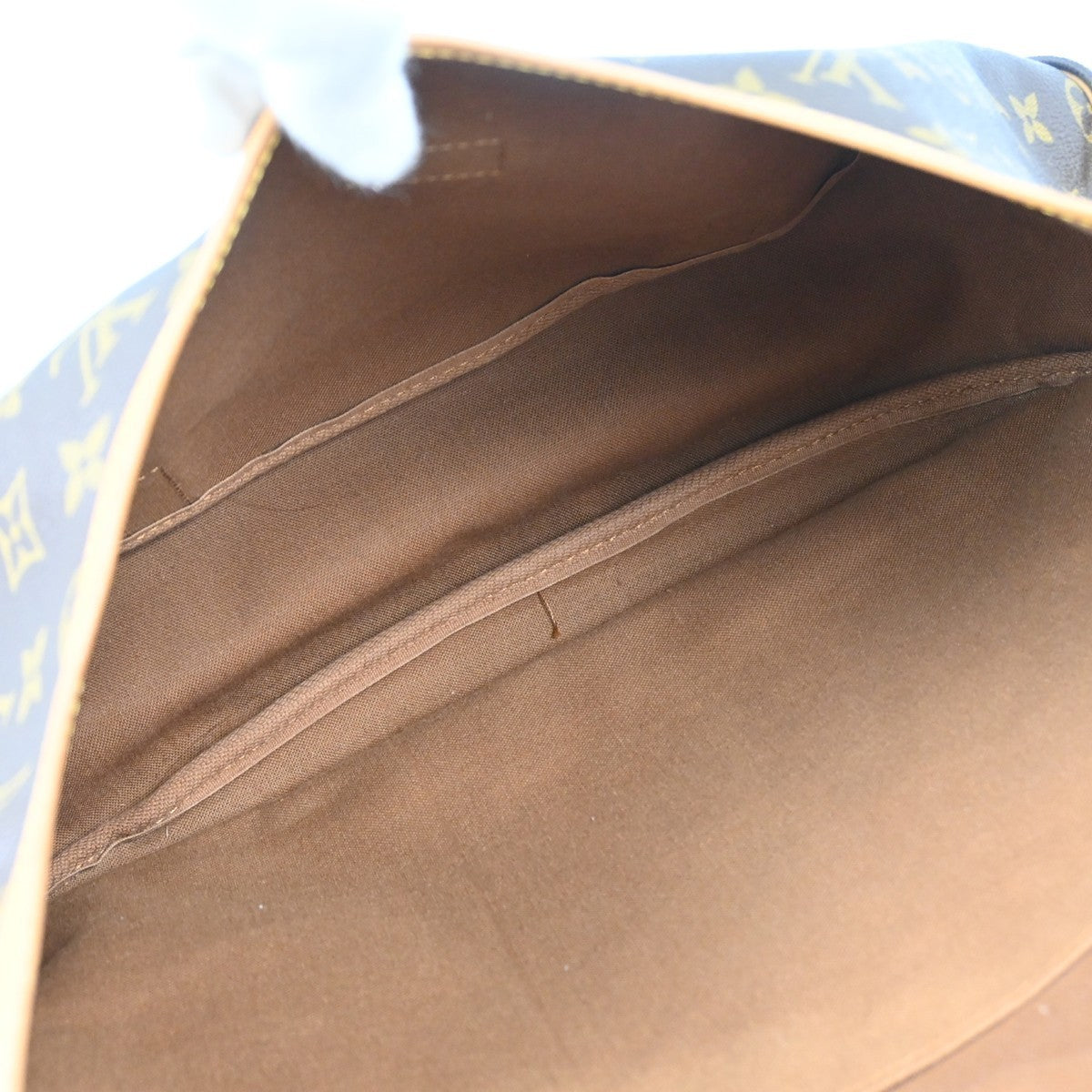 Louis Vuitton Saumur Monogram Canvas Brown Canvas Shoulder Bag Bag (Pre-Owned)