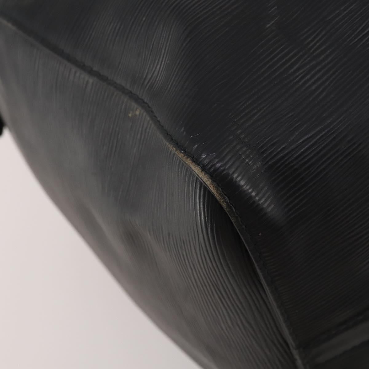 Louis Vuitton Keepall Epi Leather Black Leather Travel Bag Bag (Pre-Owned)