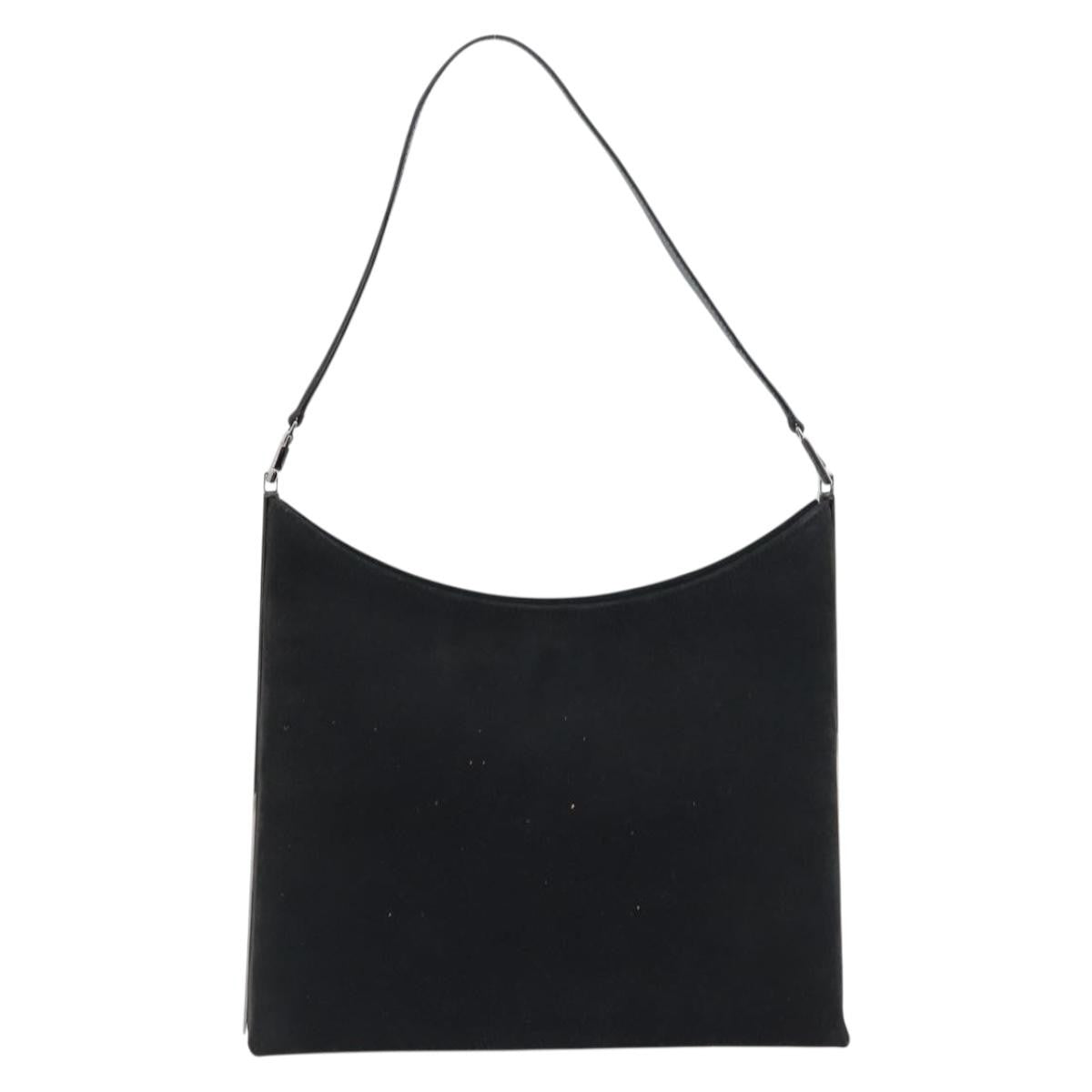 Salvatore Ferragamo Vintage Suede Black Suede Shoulder Bag Bag (Pre-Owned)