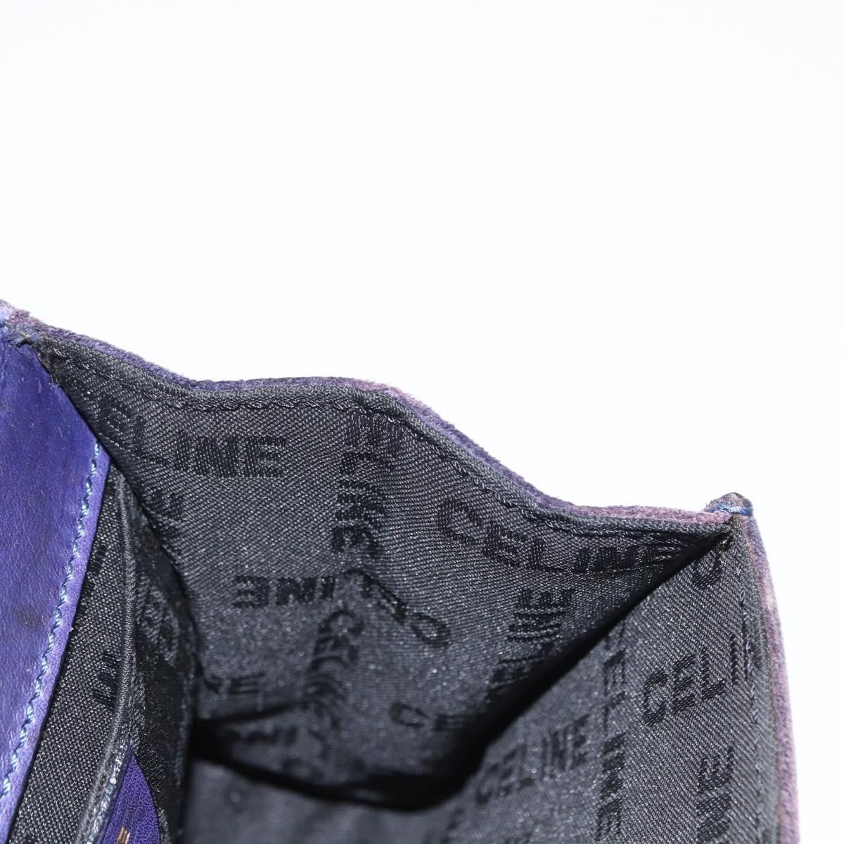 Celine Handbag Suede Purple Suede Handbag (Pre-Owned)
