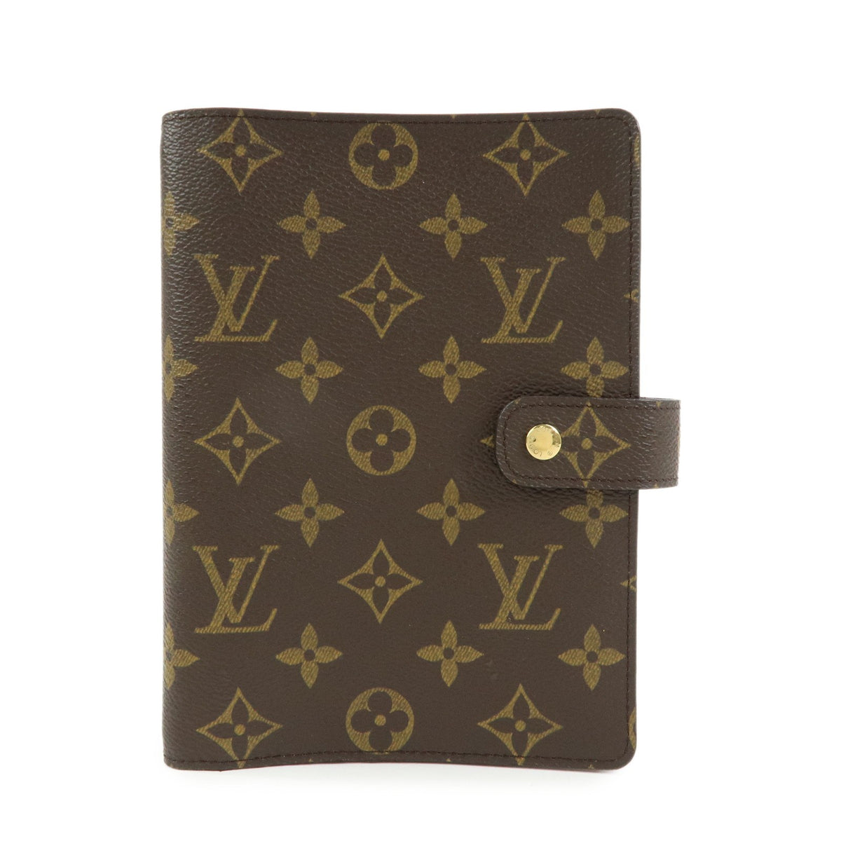 Louis Vuitton Ring Agenda Cover Monogram Canvas Brown Canvas Briefcase Bag (Pre-Owned)