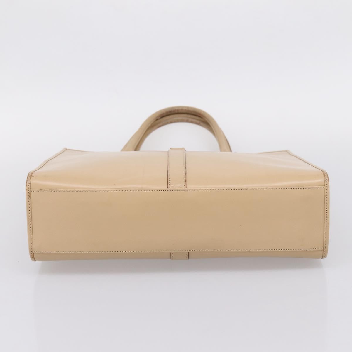 Gucci Jackie Leather Beige Leather Tote Bag Bag (Pre-Owned)