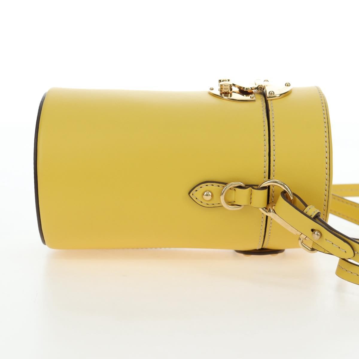 Miu Miu Vintage Leather Yellow Leather Handbag (Pre-Owned)