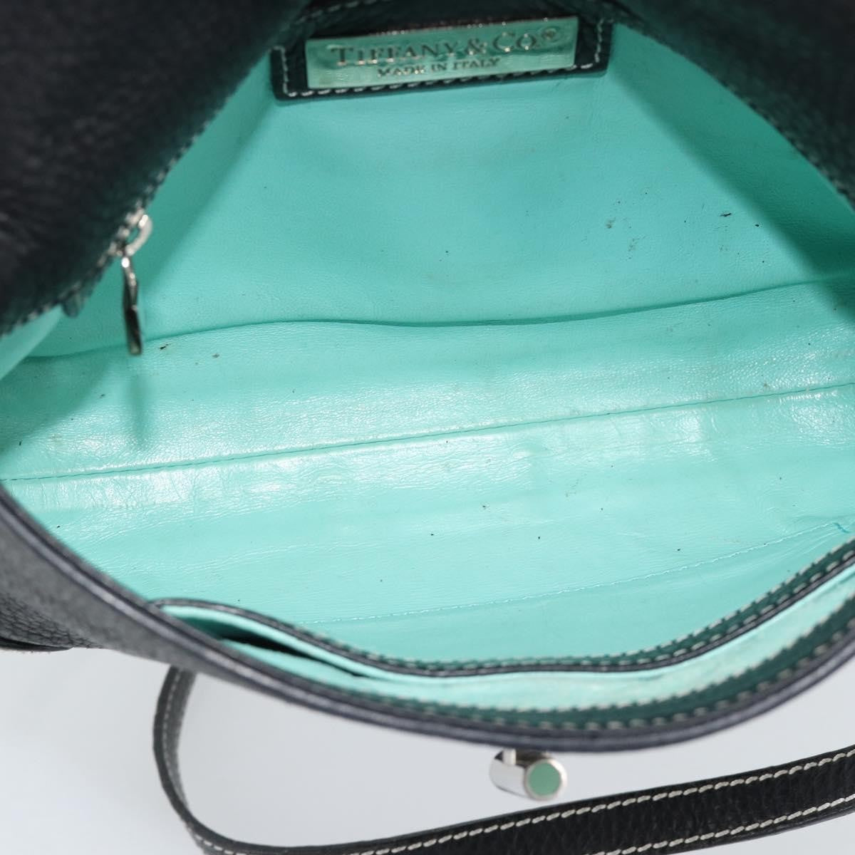 Tiffany & Co. Vintage Leather Black Leather Shoulder Bag Bag (Pre-Owned)