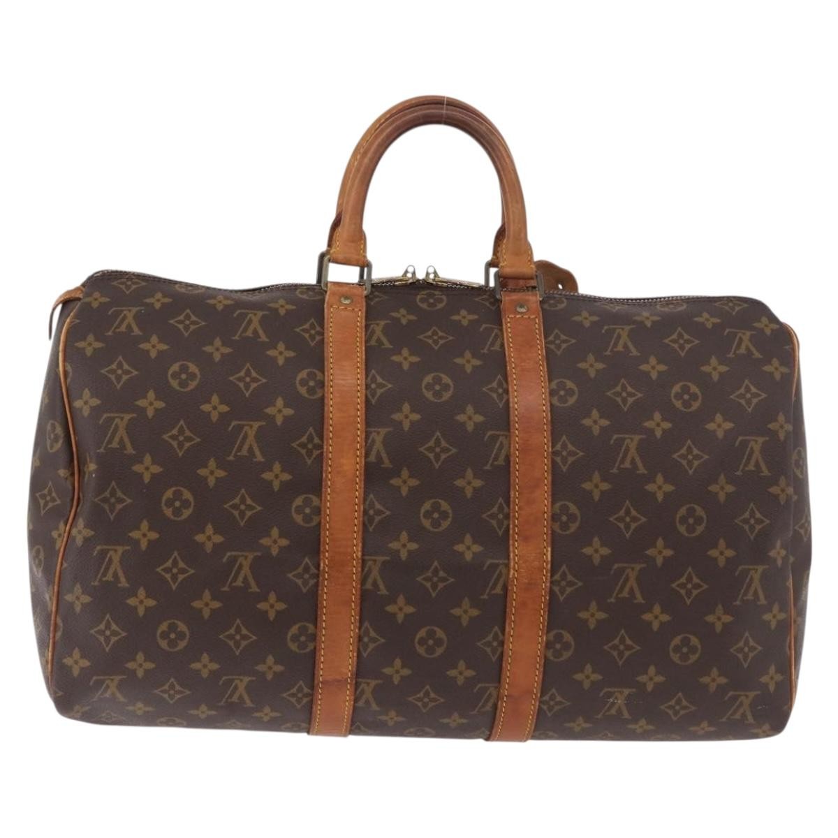 Louis Vuitton Keepall Monogram Canvas Brown Canvas Travel Bag Bag (Pre-Owned)
