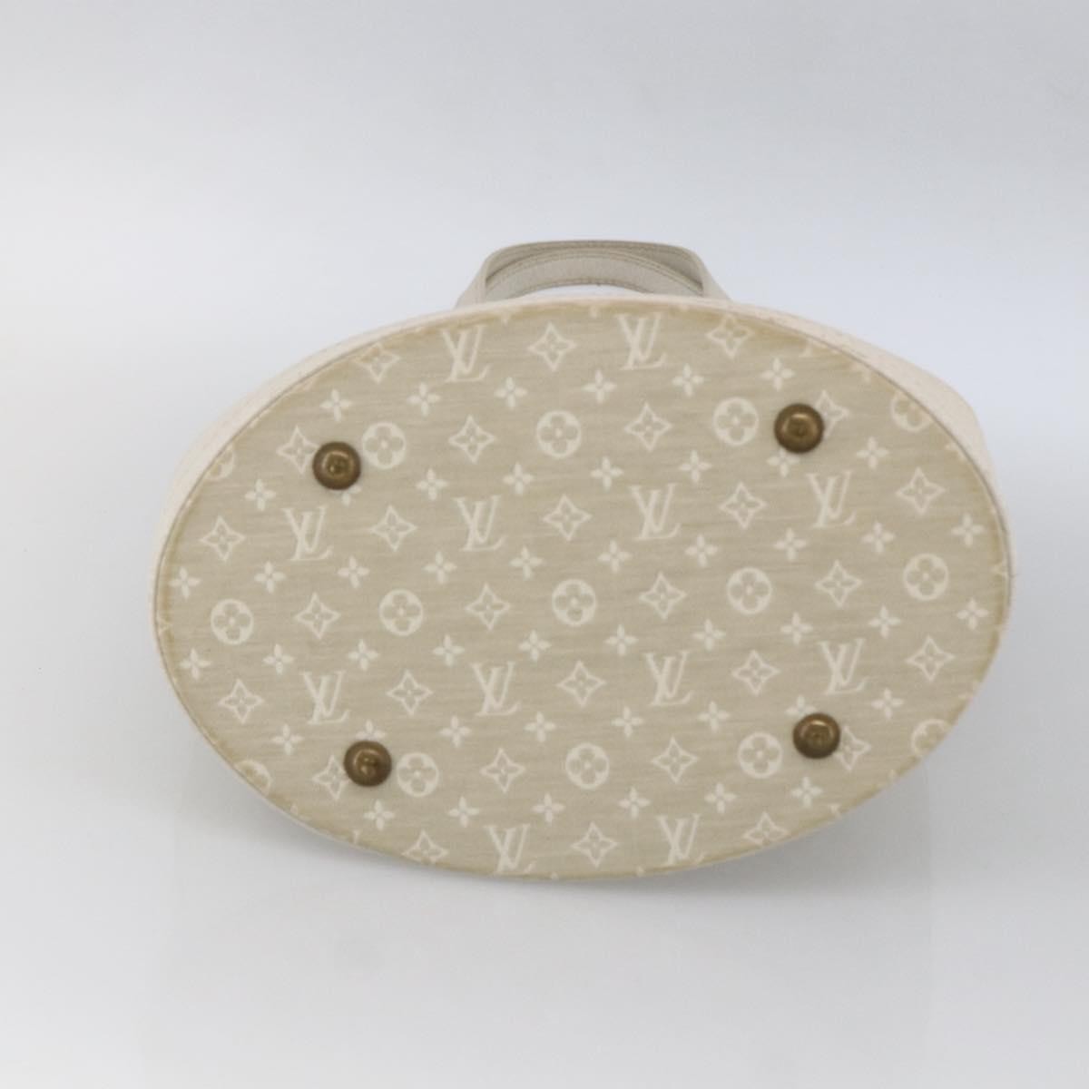 Louis Vuitton Petit Bucket Mini Lin Beige Canvas Shoulder Bag Bag (Pre-Owned)