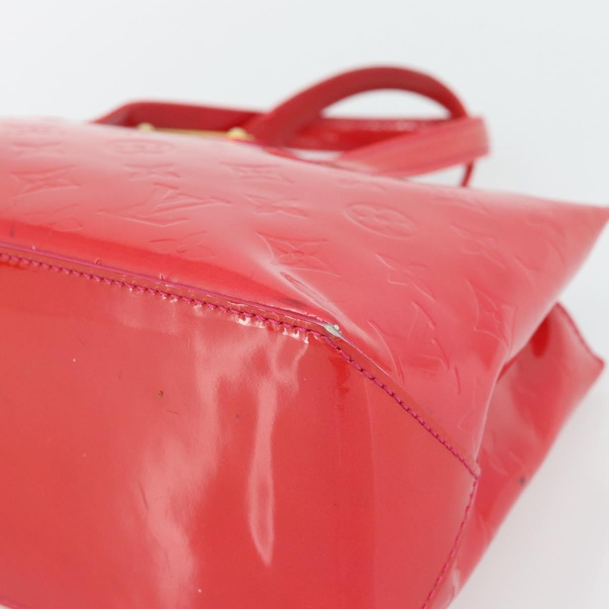 Louis Vuitton Wilshire Monogram Vernis Pink Patent_Leather Handbag (Pre-Owned)