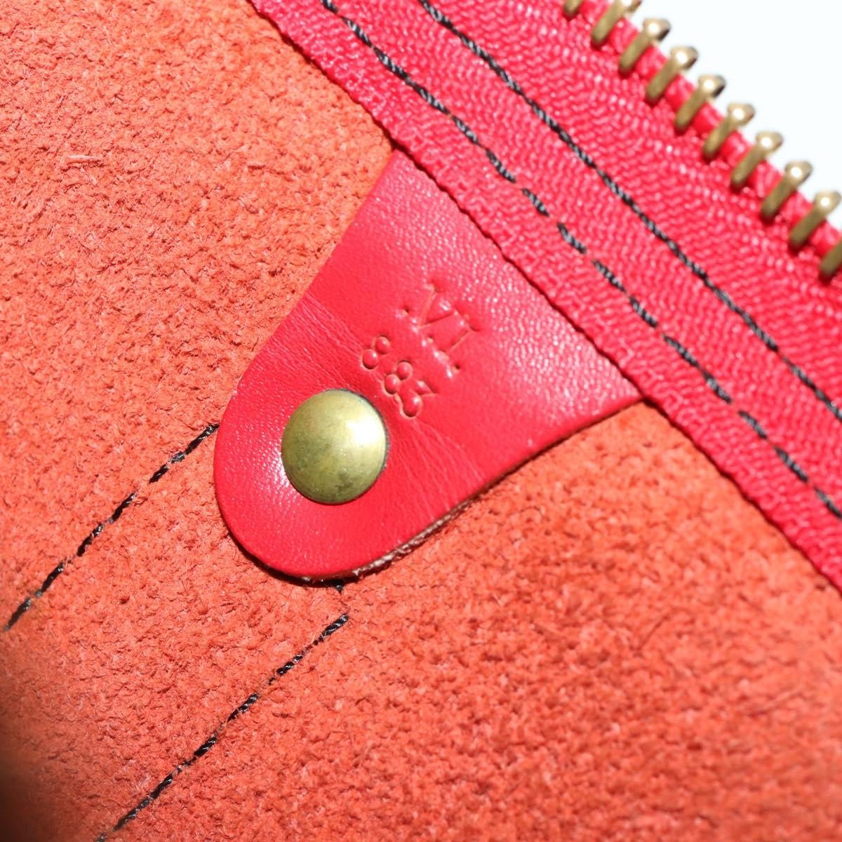 Louis Vuitton Keepall Epi Red Leather Travel Bag Bag (Pre-Owned)