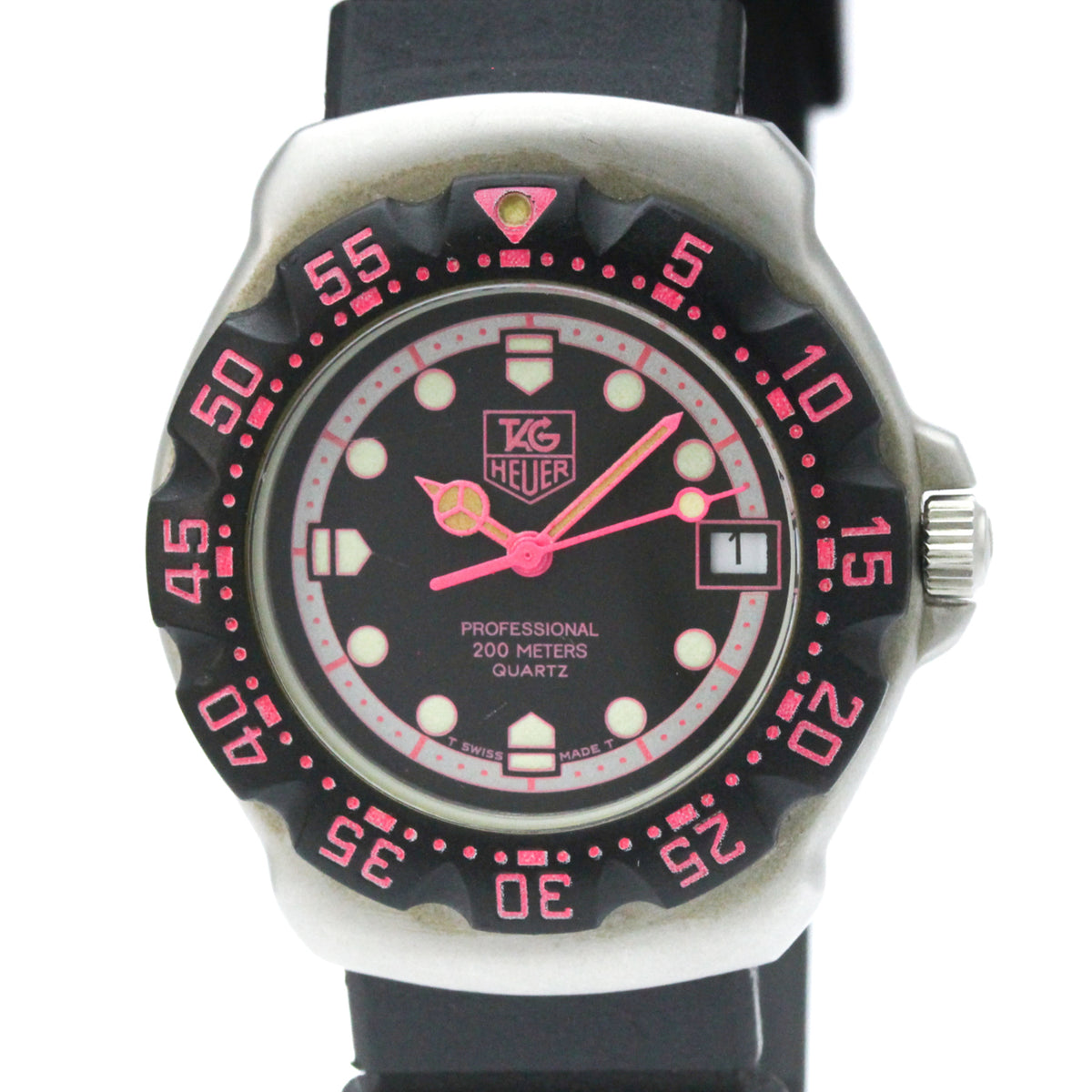 Tag Heuer Formula 1 Lady Stainless Steel And Rubber Watch (Pre-Owned)