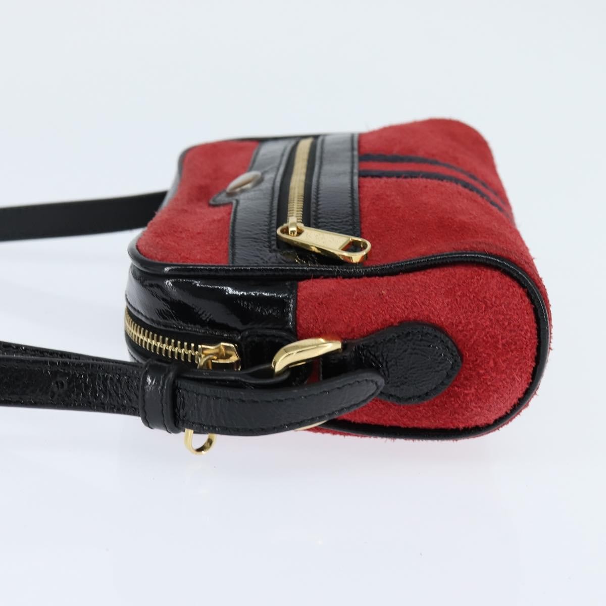 Gucci Ophidia Suede Red Suede Shoulder Bag Bag (Pre-Owned)