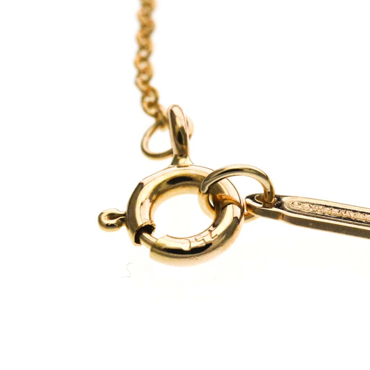 Tiffany & Co. Heart Key Pendant 18K Rose Gold With Diamonds Gold Pink_Gold Necklace Jewelry (Pre-Owned)